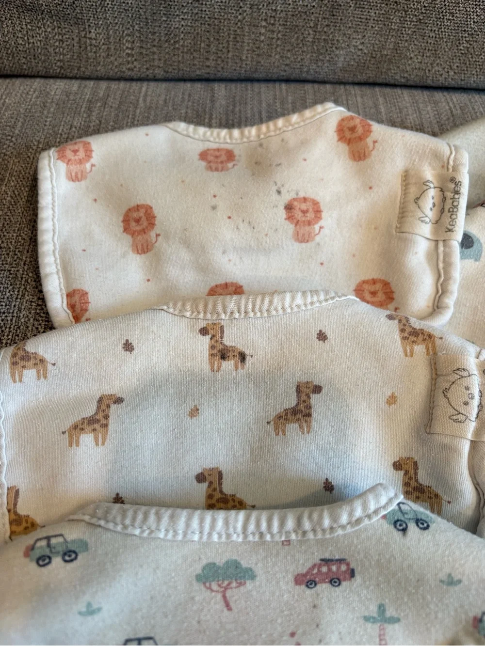KeaBabies 100% Cotton baby bibs bundle